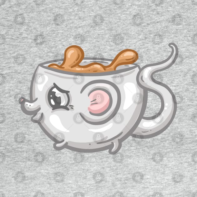 Little Cute Mouse Coffee Cup Cartoon Illustration by Squeeb Creative